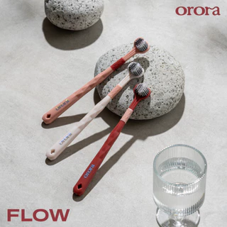 [ ส่งฟรี 🔥 ] Orora แปรงสีฟัน ออโรร่า รุ่น Flow แปรงสีฟัน 3 หัว ขนนิ่ม Super soft เทคโนโลยี Dynamic Clean สะอาดล้ำลึก