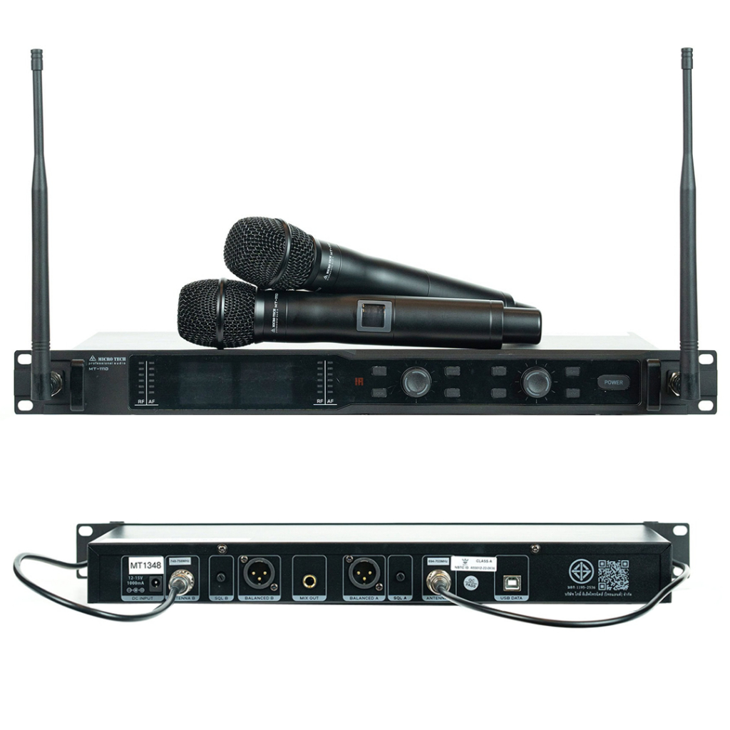 ไมค์ลอยคู่ MICROTECH รุ่น MT111D V3 มีDSP