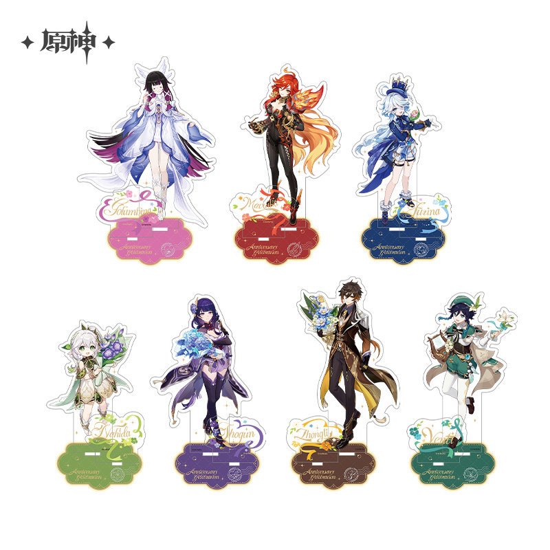[ พร้อมส่ง / Official ] Genshin Impact 5th Anniversary - Archon Standee เกนชิน ครบรอบ 5 ปี สแตนดี้ Zhongli Raiden Furina