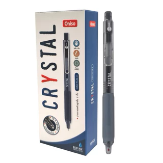 Oniso ราคาส่ง ยกแพ็ค 10 ด้าม ปากกาเจล Gel Pen หมึกสีน้ำเงิน 0.5มม/0.38มม. 9133 Cosy Crystal ยกกล่อง