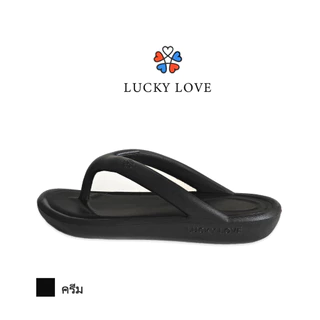 รองเท้าแตะผู้หญิง LUCKY LOVE สำหรับใส่ทุกวัน มีส้นสูงแบบแพลตฟอร์ม