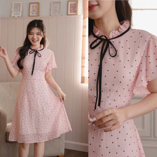 Floral dress ผ้ามีtexure น่ารัก🎀
