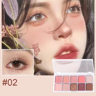 YOTAI ❤️LAMEILA❤️ อายแชโดว์ พาเลทอายแชโดว์ 10 สี เนื้อใยไหม เนื้อแมท ประกายชิมเมอร์ กลิตเตอร์ สีสวย กันน้ํา ติดทนนาน