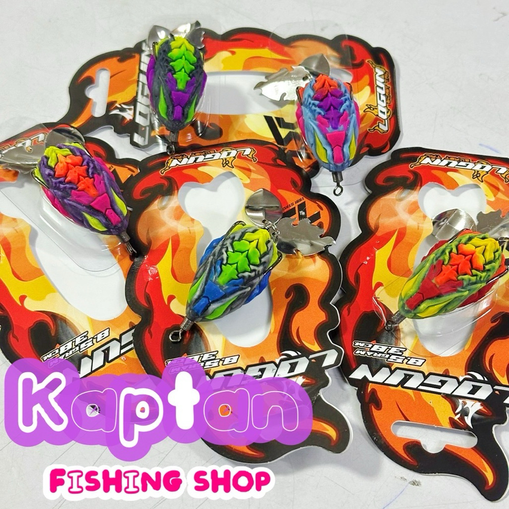 เหยื่อตกปลา กบยางLOGUN BLAST TAIL โลกันต์ หางไฟ by THAI STREET FISHING