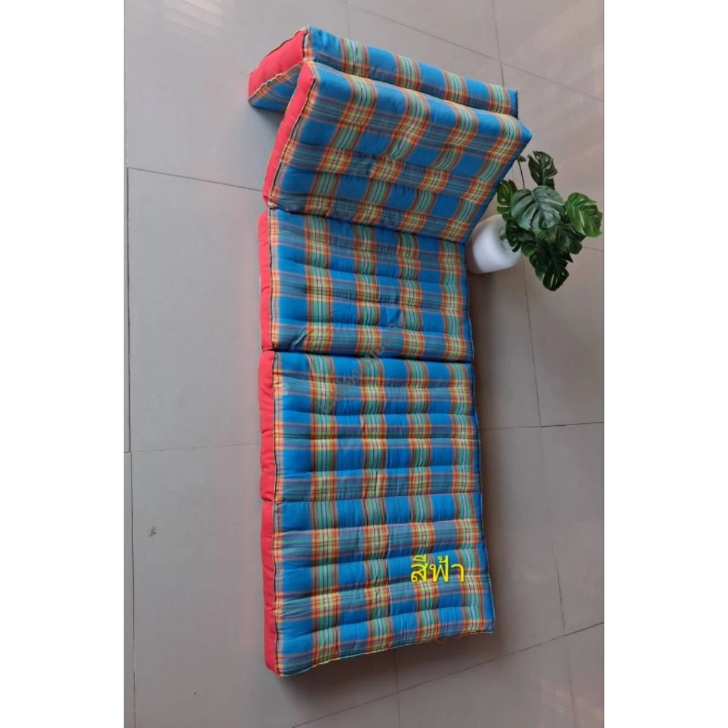 ที่นอนขนาด60cm.5พับ ขนาด60×175ซม. ลายสก๊อต thumbnail 4