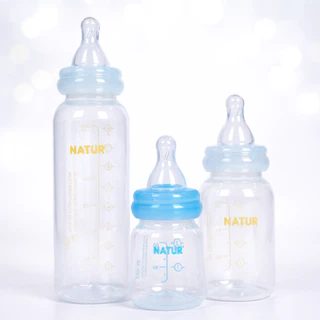 1แถม1 Natur เนเจอร์ ขวดนมเนเจอร์สไมล์คอมาตรฐาน 2/4/8 ออนซ์
