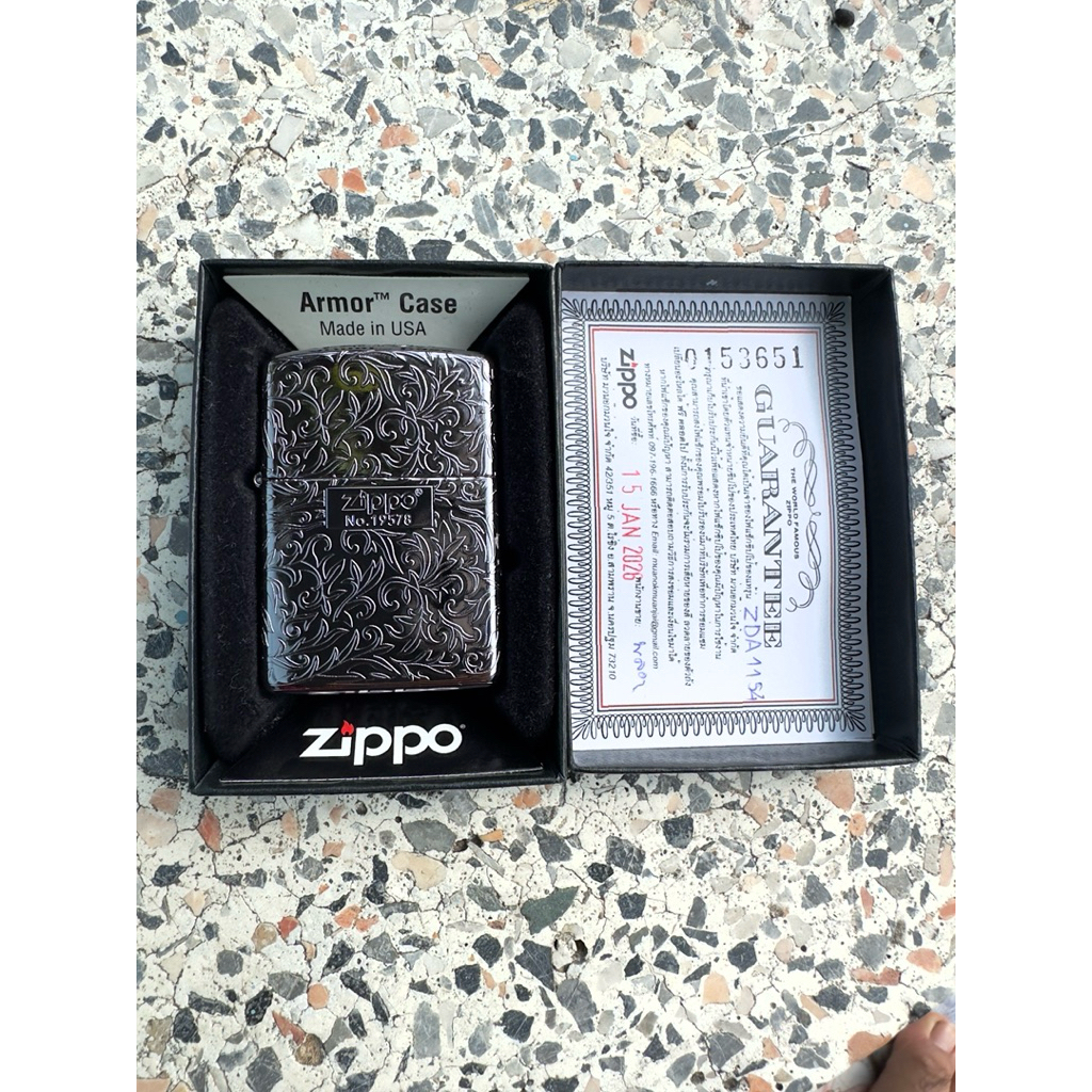 Zippo ไฟแช็คzippo รุ่นZDA1154 ตัวถังArmor made in USA