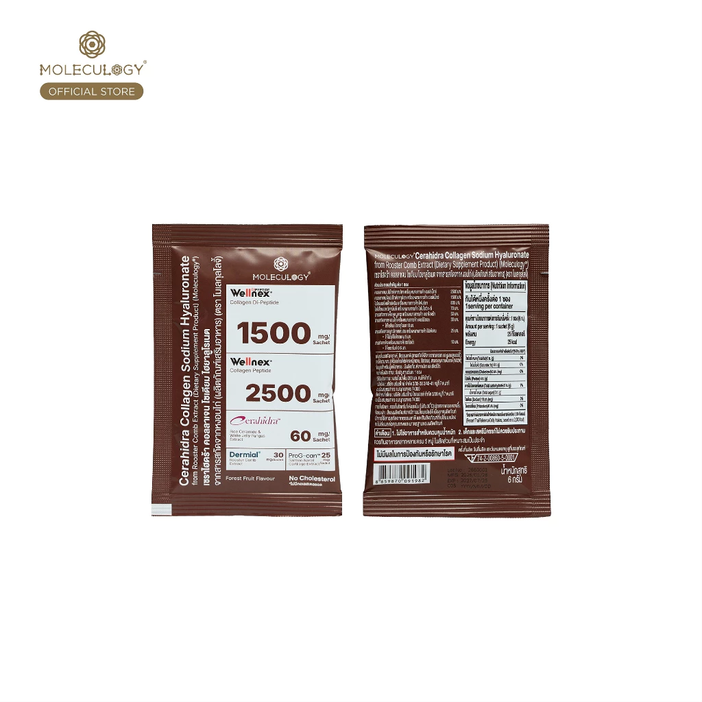 Moleculogy [Set 2,4,6,8 ชิ้น] CeraHidra Collagen (15ซอง/แพ็ค) thumbnail 5