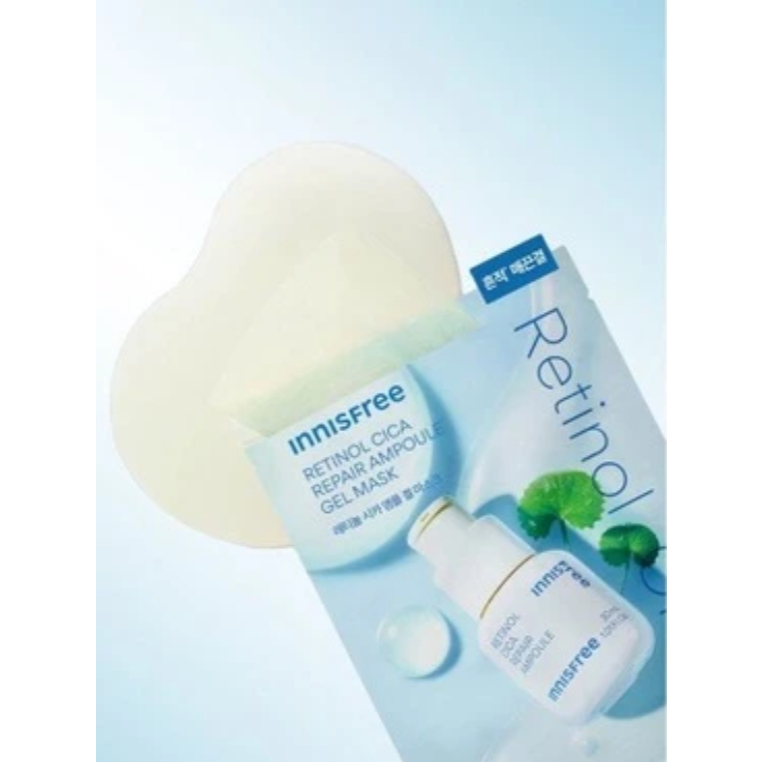 หมดอายุ 2027/2028 INNISFREE AMPOULE GEL MASK 25g Retinol PDRN/Retinol Cica/VitC Enzyme 1 แผ่น ราคา ถูกที่สุด ดีลบีเคเค แกลเลอรีภาพที่ 4