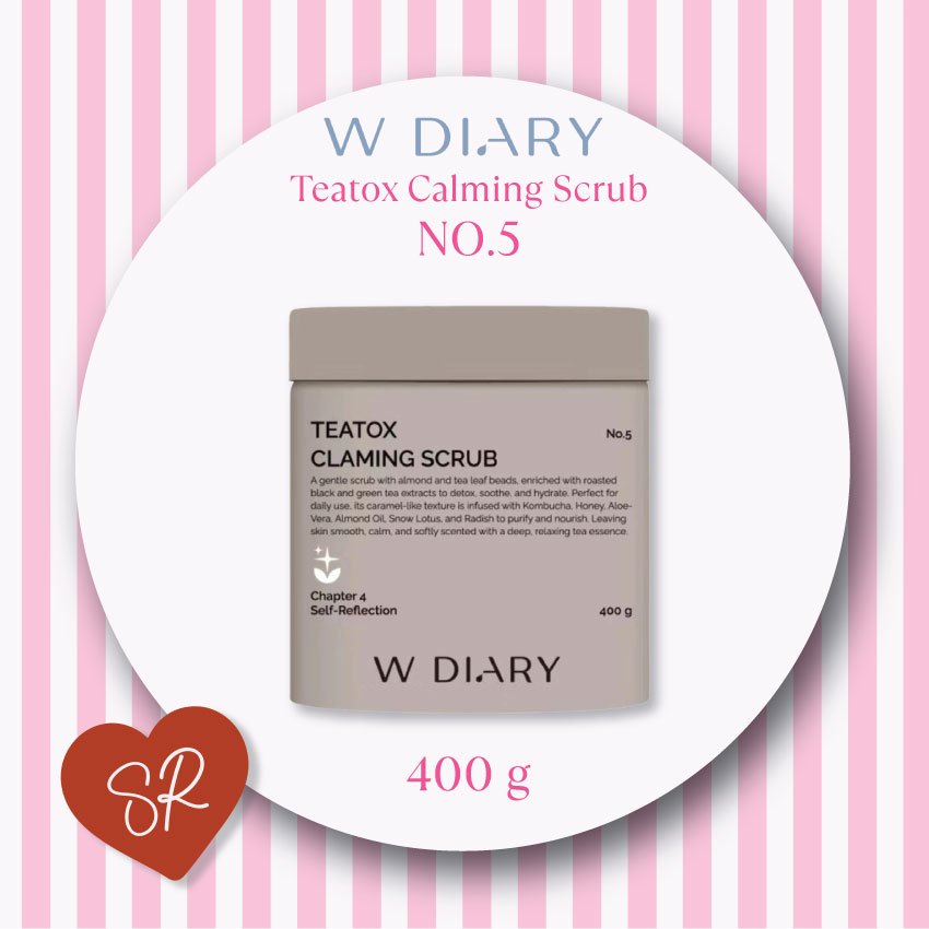 W Diary No.5 Teatox Calming Scrub  400g.
