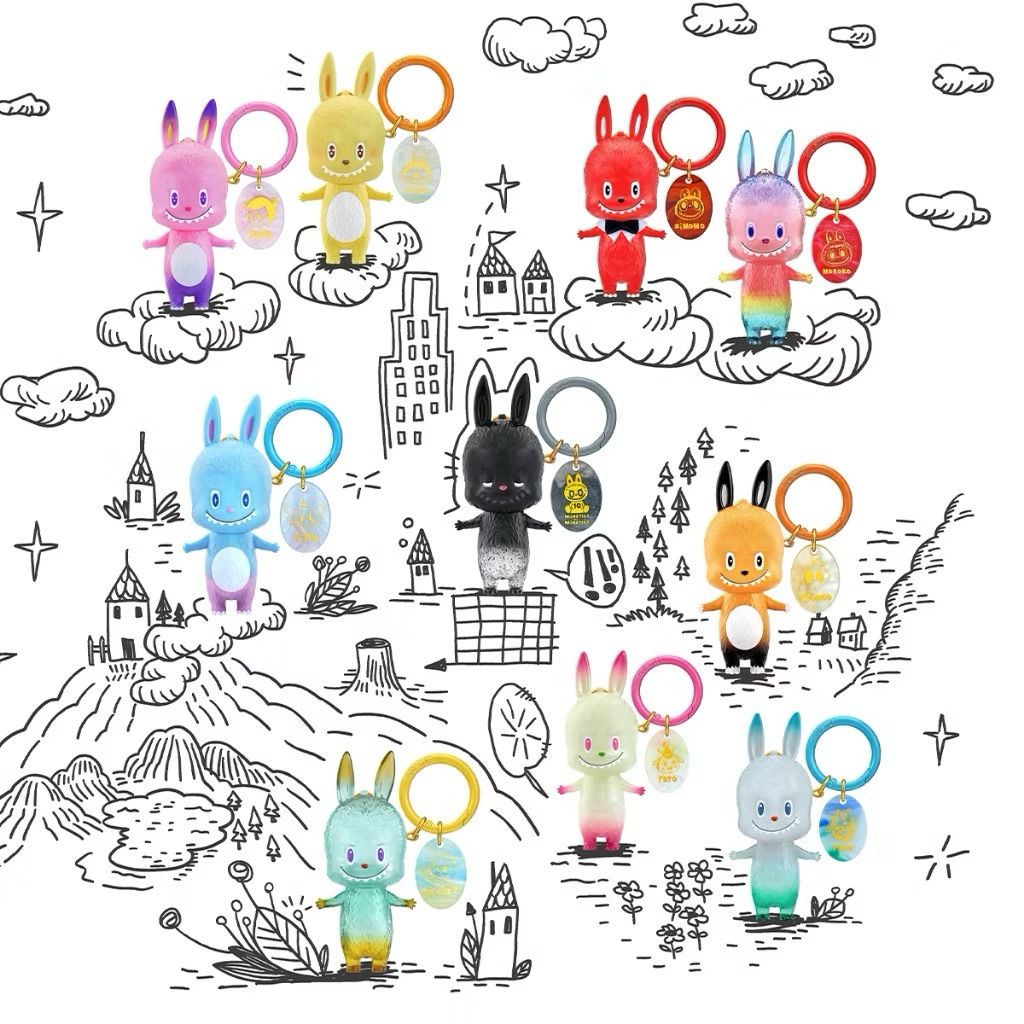 พร้อมส่งด่วน(ป้ายเหลือง)พวงกุญแจลาบูบุ้ ฉลอง10ปี POP MART THE MONSTERS 10th Anniversary(ของแท้)