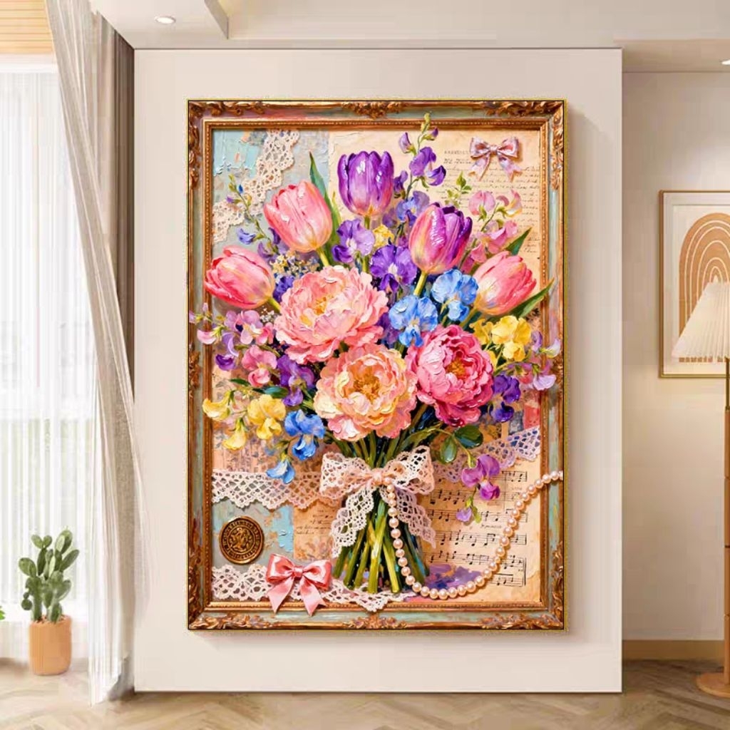 9CT พิมพ์ ขนาด75*100 CMElf Cross Stitch KitMY1386