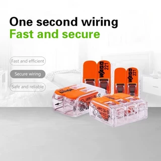 ชุด5ชิ้น WAGO Connector ตัวต่อเชื่อมสายไฟ สามรุ่น221-412/ 221-413/ 221-2411 รองรับ 450V 32A