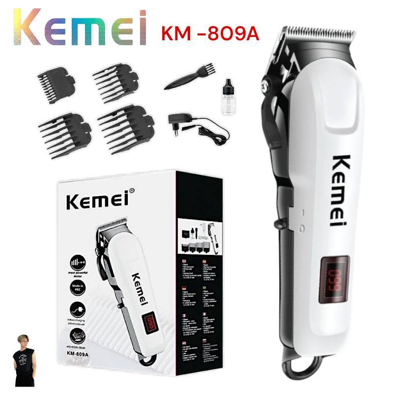 ปัตตาเลี่ยน Kemei KM-809A / VGR V-290 / VGR-059 / PG809A ตัดผม ปัตตาเลี่ยนไร้สาย ปัตตาเลี่ยนตัดผม จอ