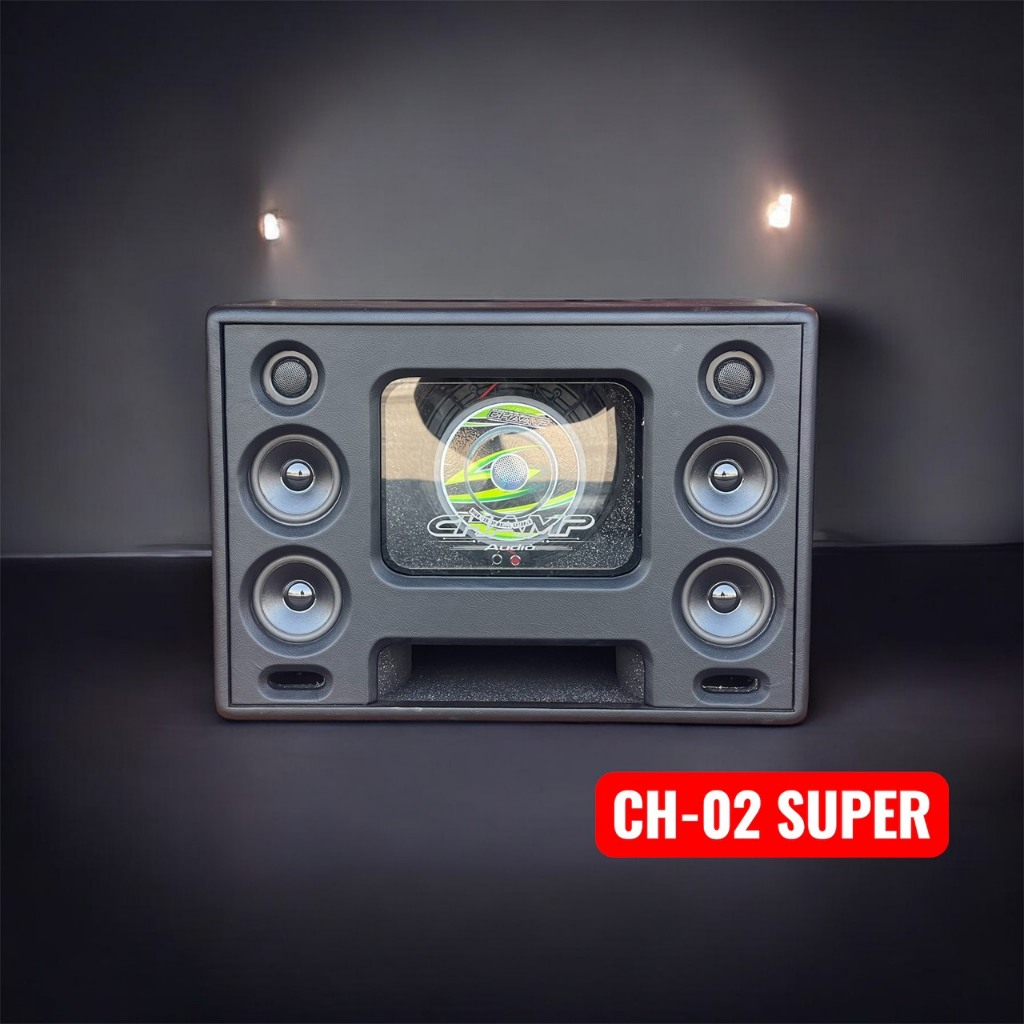 ลำโพงบลูทูธDIY ดอกซัีบ 10นิ้ว แม่เหล็ก 2ชั้น เสียงกลาง 4 นิ้ว 2คู่ เสียงแหลม 3 นิ้ว 1คู่ [คาราโอเกะในตัว] CHAMP