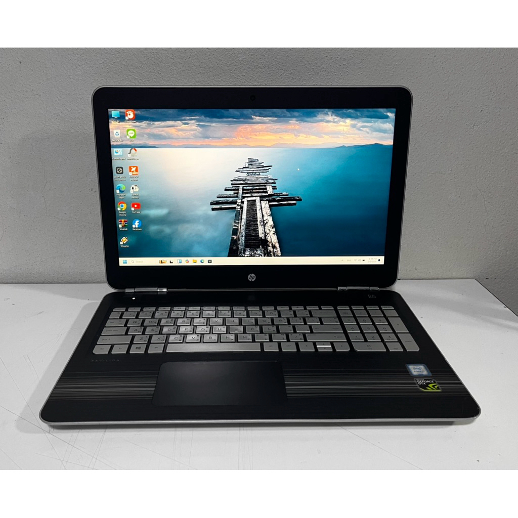 HP PAVILION Gaming โน๊ตบุ๊ค Notebook มือสอง สภาพสวย / CORE i7 GEN 6 / RAM 8GB / SSD 256G GTX 960M 4G