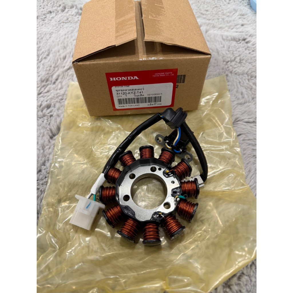 ชุดขดลวด(มัดไฟ) WAVE125i ปลาวาฬ MSX125 สตาร์ทเท้า/สตาร์ทมือ 31120-KYZ-T41 แท้ศูนย์