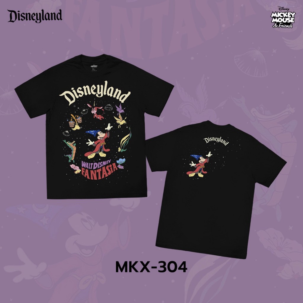 Power 7 Shop เสื้อยืดการ์ตูน "Mickey Mouse Disneyland"  ลิขสิทธ์แท้ DISNEY(MKX-304)