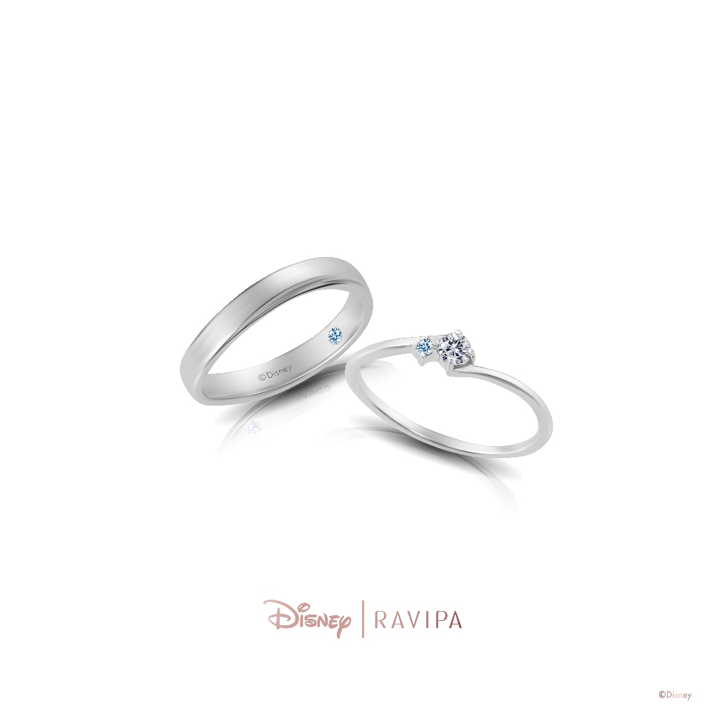 RAVIPA | Disney Princess Cinderella & Prince Henry Couple Ring - แหวน