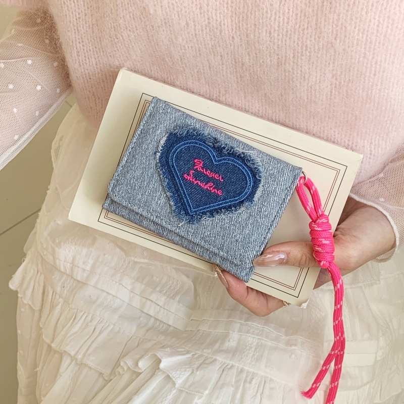 Miss_J พร้อมส่งจากกทม🎀กระเป๋าสตางค์ผ้าควิลท์สีพื้น ดีไซน์ทันสมัยสำหรับผู้หญิง ใส่โทรศัพท์มือถือได้ - รูปที่ 3