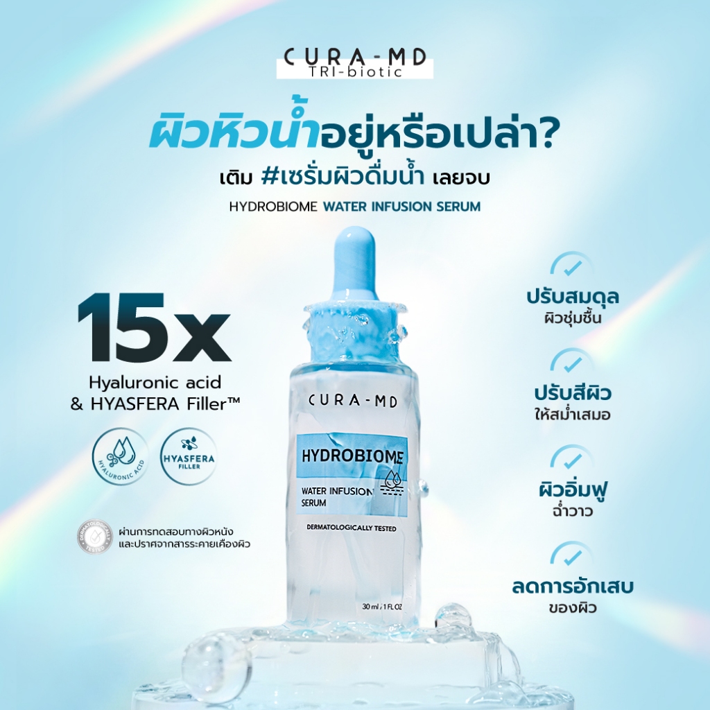 CURA-MD Hydrobiome Water Infusion Serum 30 ml.