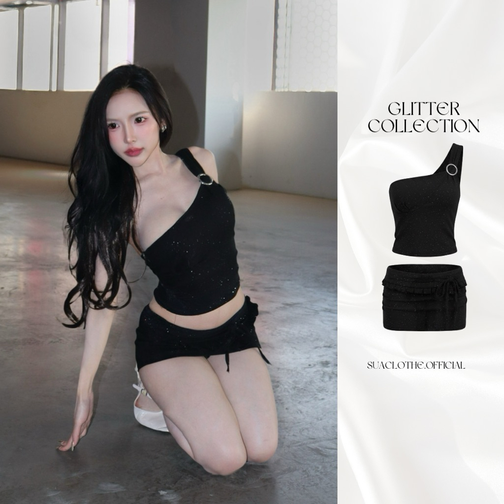 ‼️ส่งไวมีส่งด่วน‼️ [SUACLOTHE] ชุด Glitter Collection ชุดเซ็ตกลิตเตอร์  ดีไซน์สุดหรู สำหรับผู้หญิง พร้อมส่ง