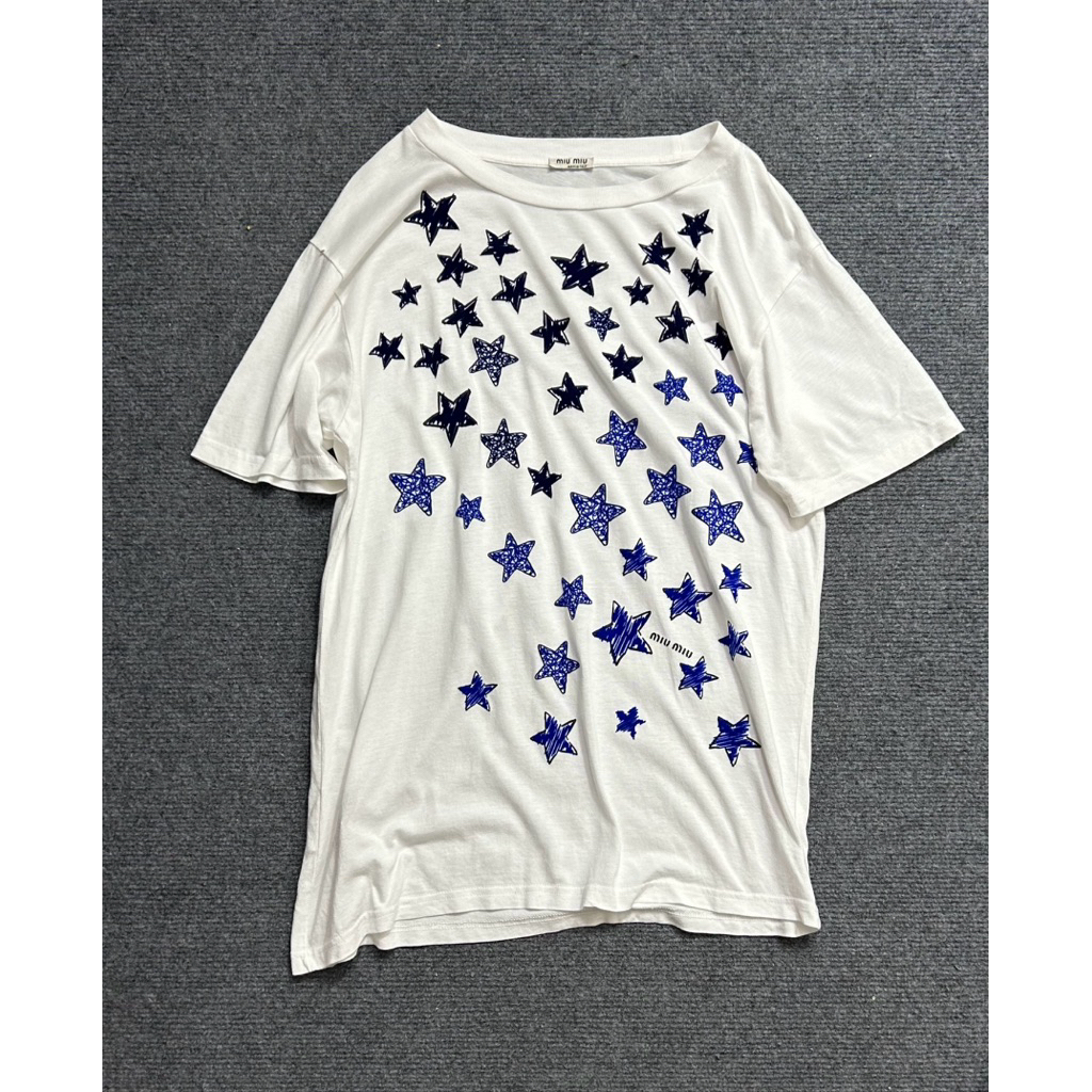 modal cotton print t shirt made in italy