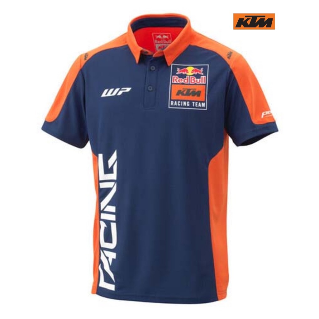 KTM_REPLICA TEAM POLO (เสื้อโปโลสีกลมตัดส้ม)