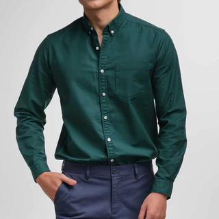 era-won เสื้อเชิ้ต คอปก แขนยาว Oxford Shirt Signature สี Emerald