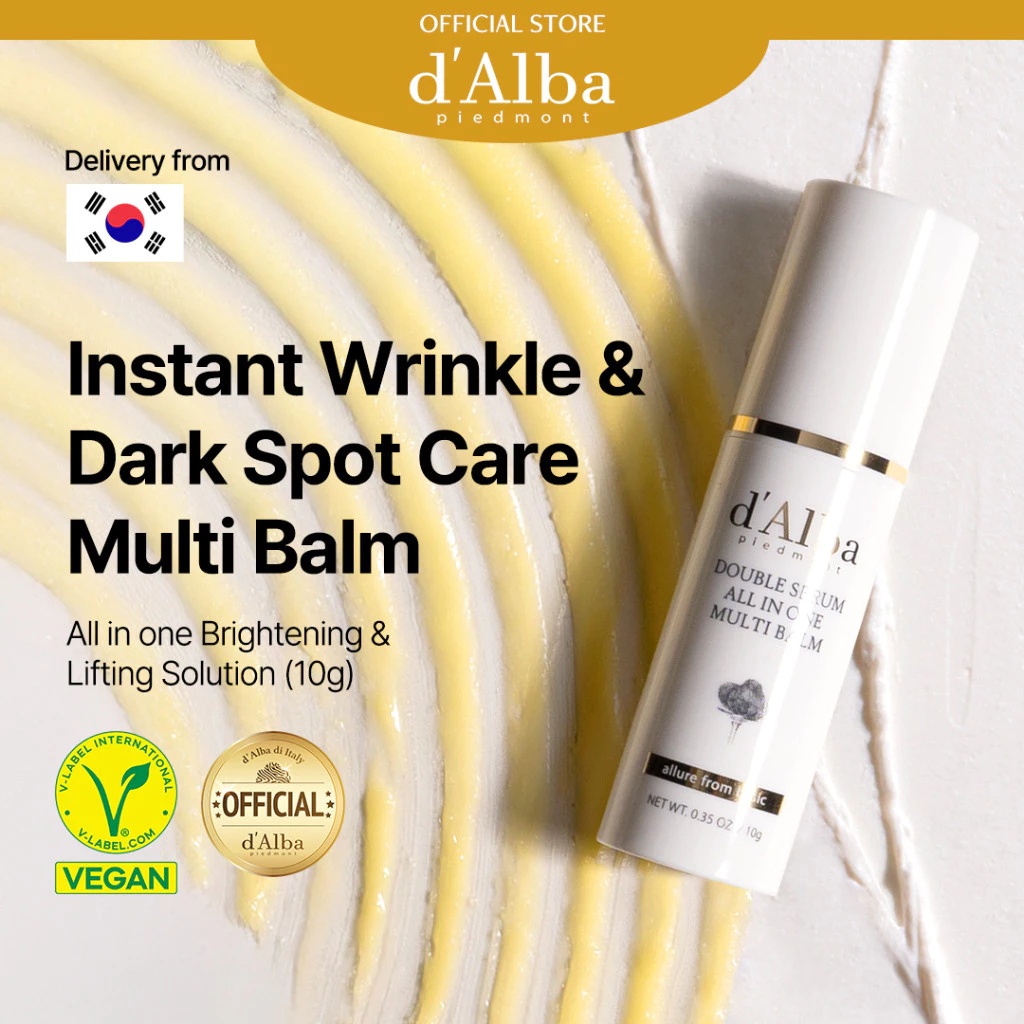 d'Alba White Truffle Nourishing Serum Lip Balm 10g （dalba Double Balm ）ดัลบา ไวท์ ทรัฟเฟิล นอริชชิ่ง เซรั่ม ลิป บาล์ม