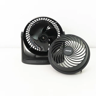 AIKO รุ่น TF-616 สีดำ พัดลมตั้งโต๊ะ 6 นิ้ว Mini High Velocity Fan 6" เทอร์มอลฟิวส์