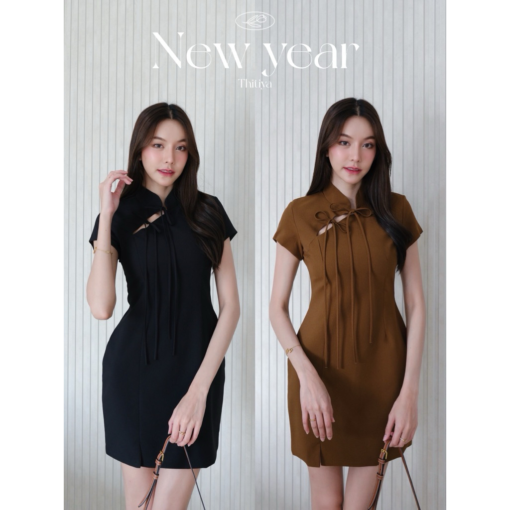 Newyear Dress  เดรสกี่เพ้าคอจีน✨