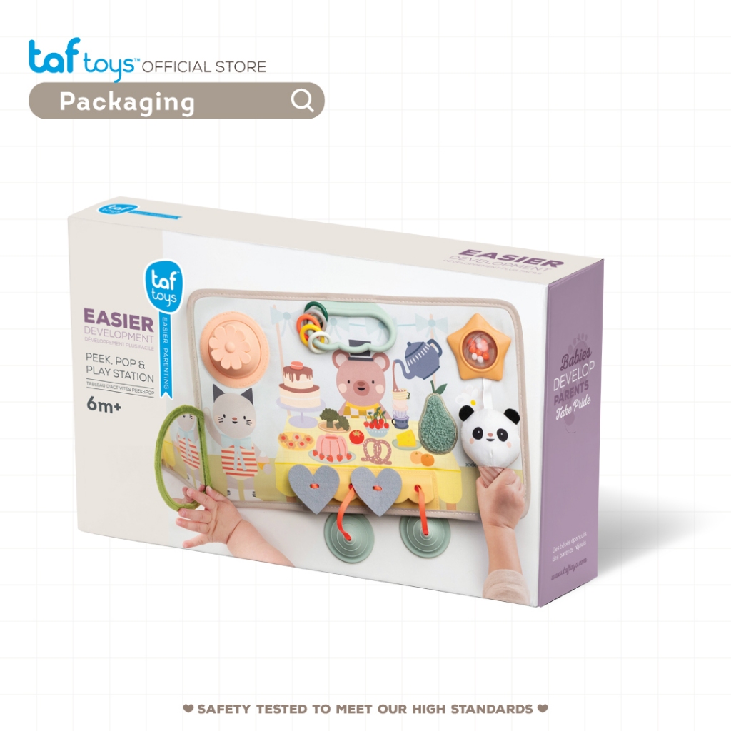 Taf Toys กระดานกิจกรรมเสริมพัฒนาการ Peek, Pop & Play Station ของเล่น เสริมพัฒนาการ 6 เดือน ขึ้นไป รูปที่ 7