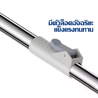 HOMESTIC ไม้ถูพื้น Spin Mop ถังปั่นสแตนเลส หมุนได้ 360° พร้อมผ้าถูพื้น ไม้ม็อบ ชุดถังปั่นม๊อบ