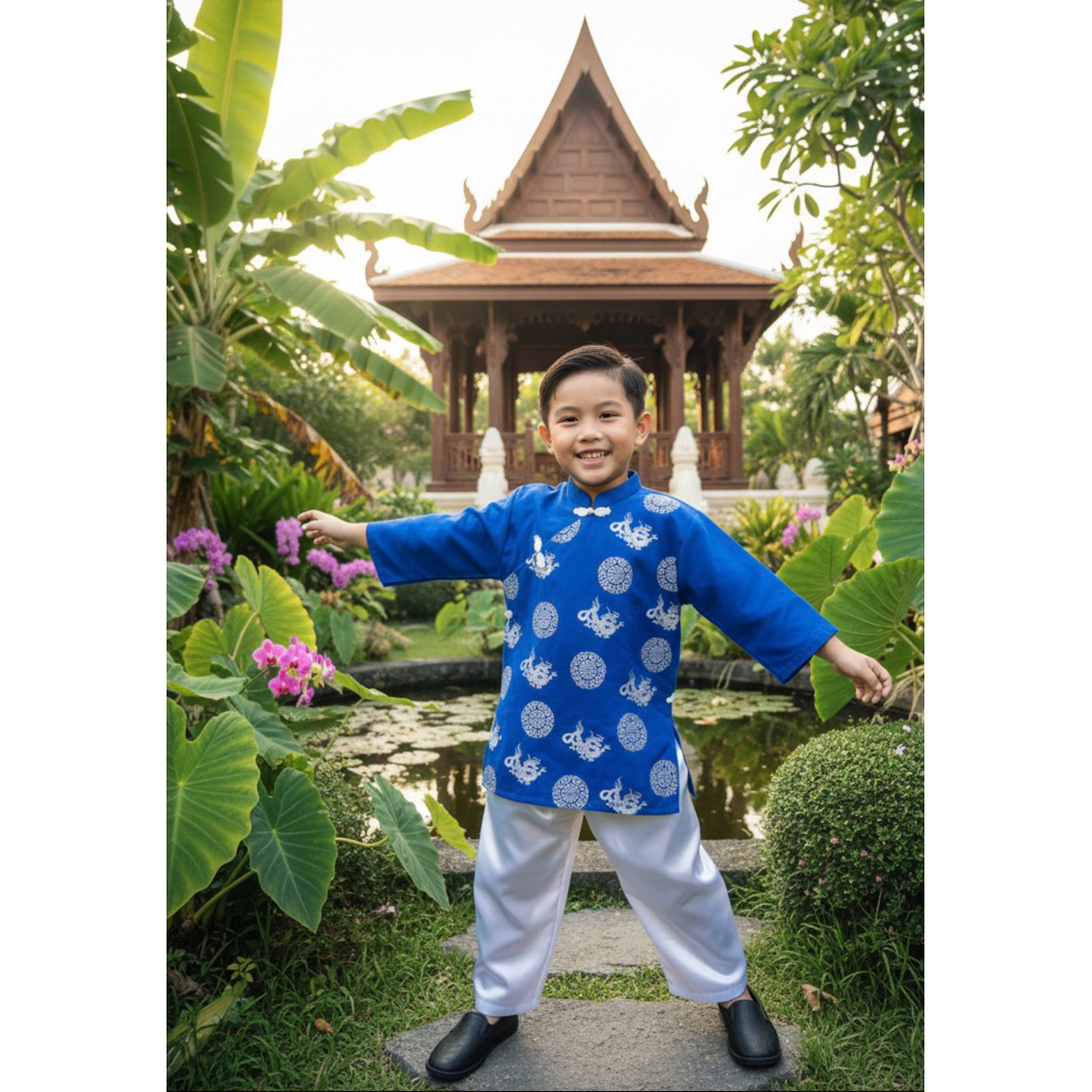 (รหัสMW AY)ชุดอาเซี่ยนเด็ก ประจำชาติเวียดนาม