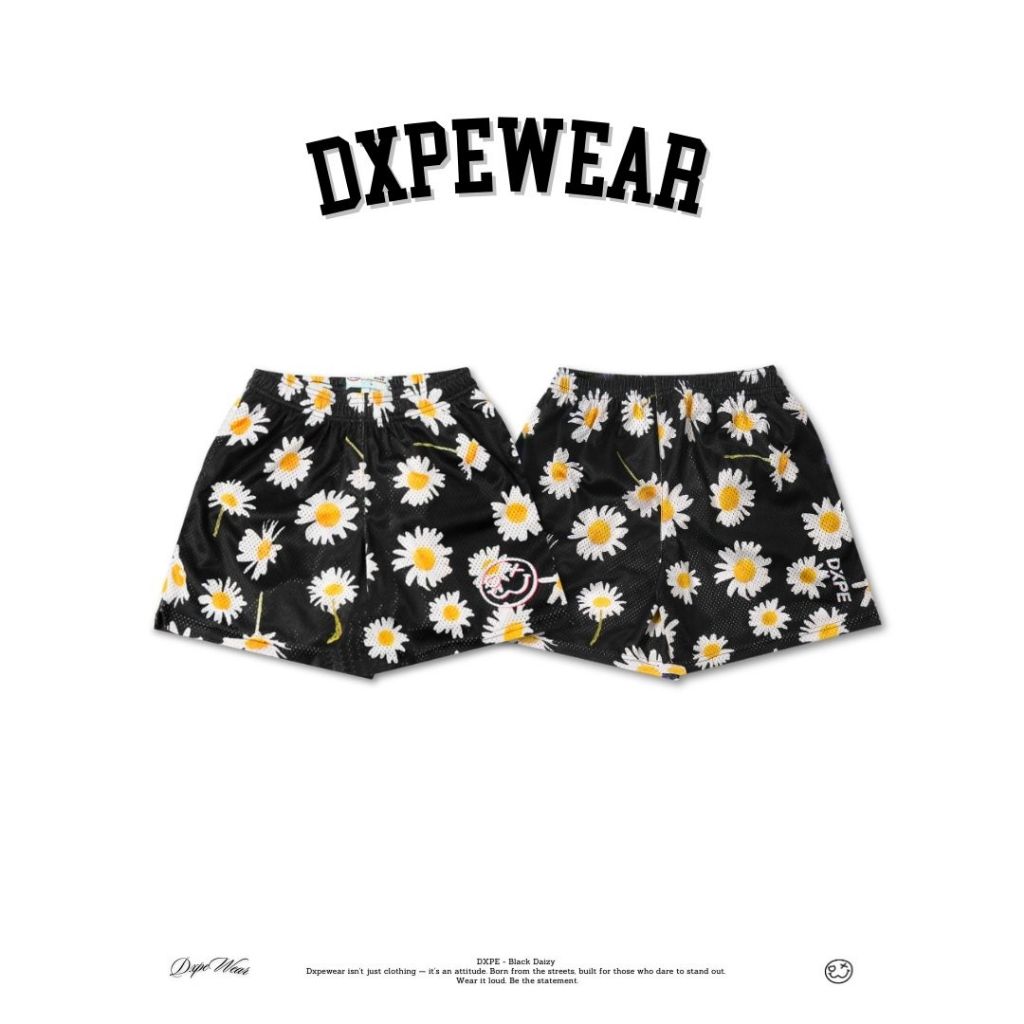 กางเกงขาสั้นสไตล์สตรีท DXPE BLACK Daizy กางเกงบาส