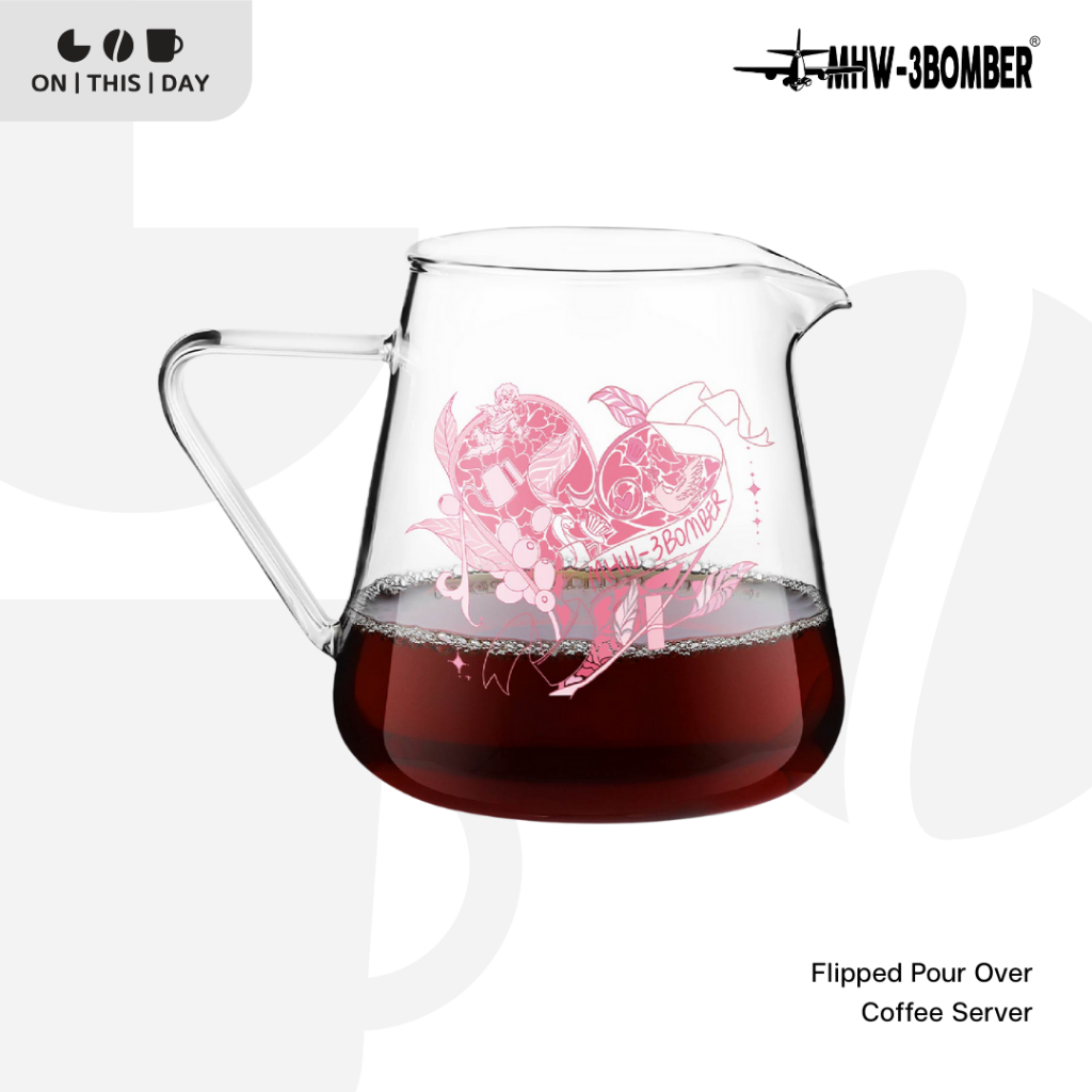MHW-3BOMBER Flipped Pour Over Coffee Server เหยือกแก้วดริปกาแฟ ขนาด 500 ml