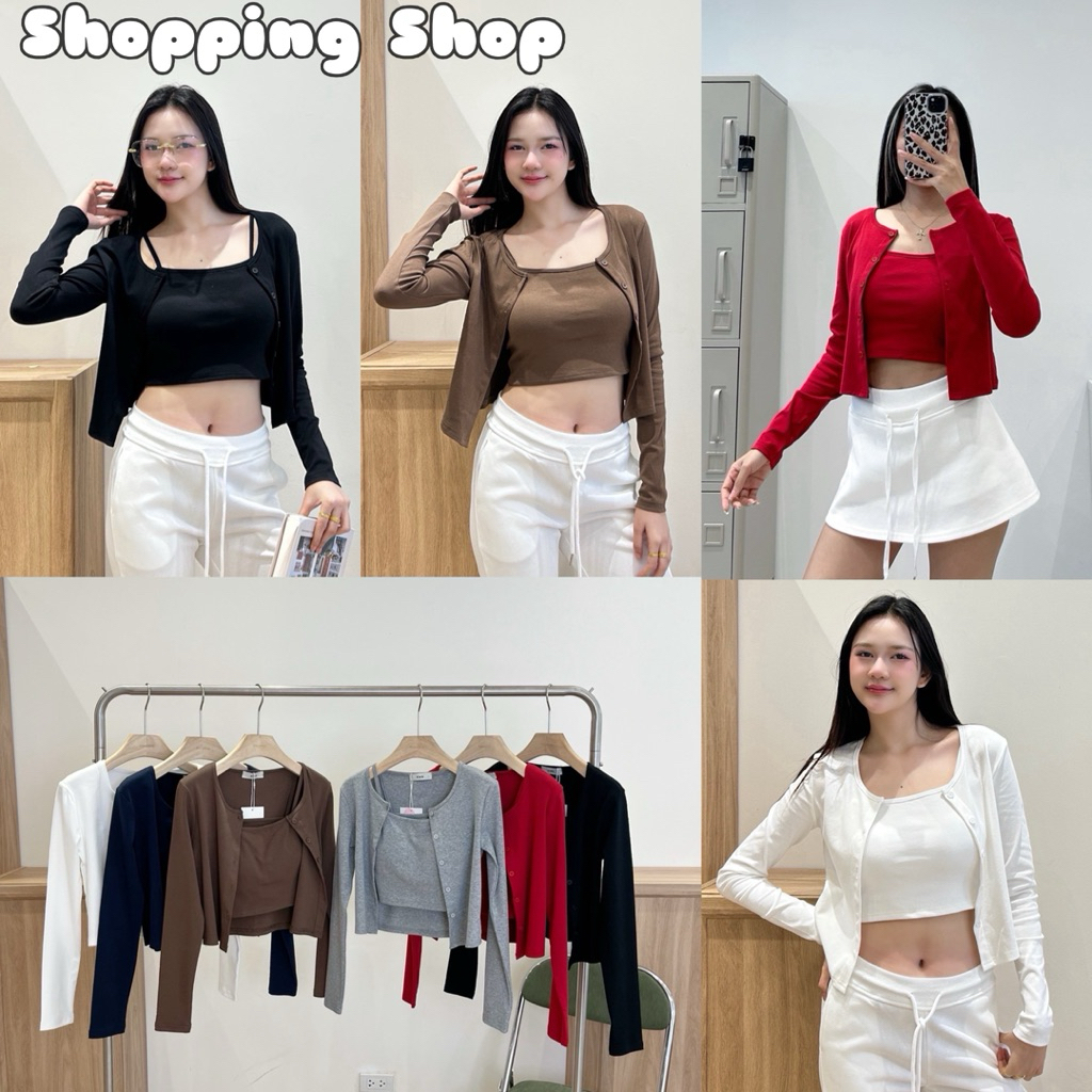 Setเสื้อคลุมมีซับในตัวป้ายsiwashop
