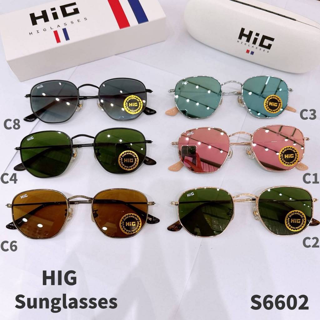 KKR SUNGLASSES X HIG แว่นตากันแดด S6602 เลนส์ป้องกันแสงUV วัสดุแข็งแรง ตัดสายตาได้ ใส่ได้ทุกโอกาส มี