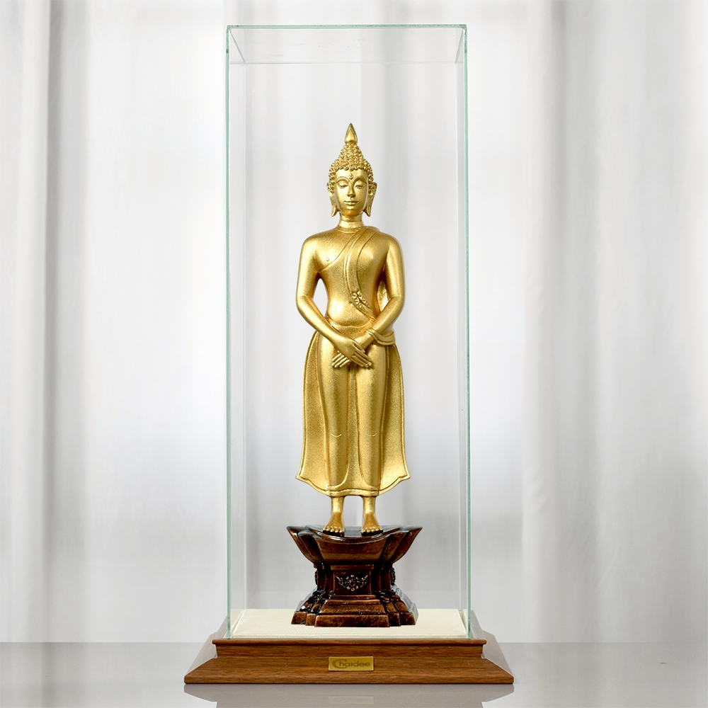 CHAIDEE พระประจำวันอาทิตย์ ปางถวายเนตร  เสริมบารมี สีทอง ของขวัญมงคล
