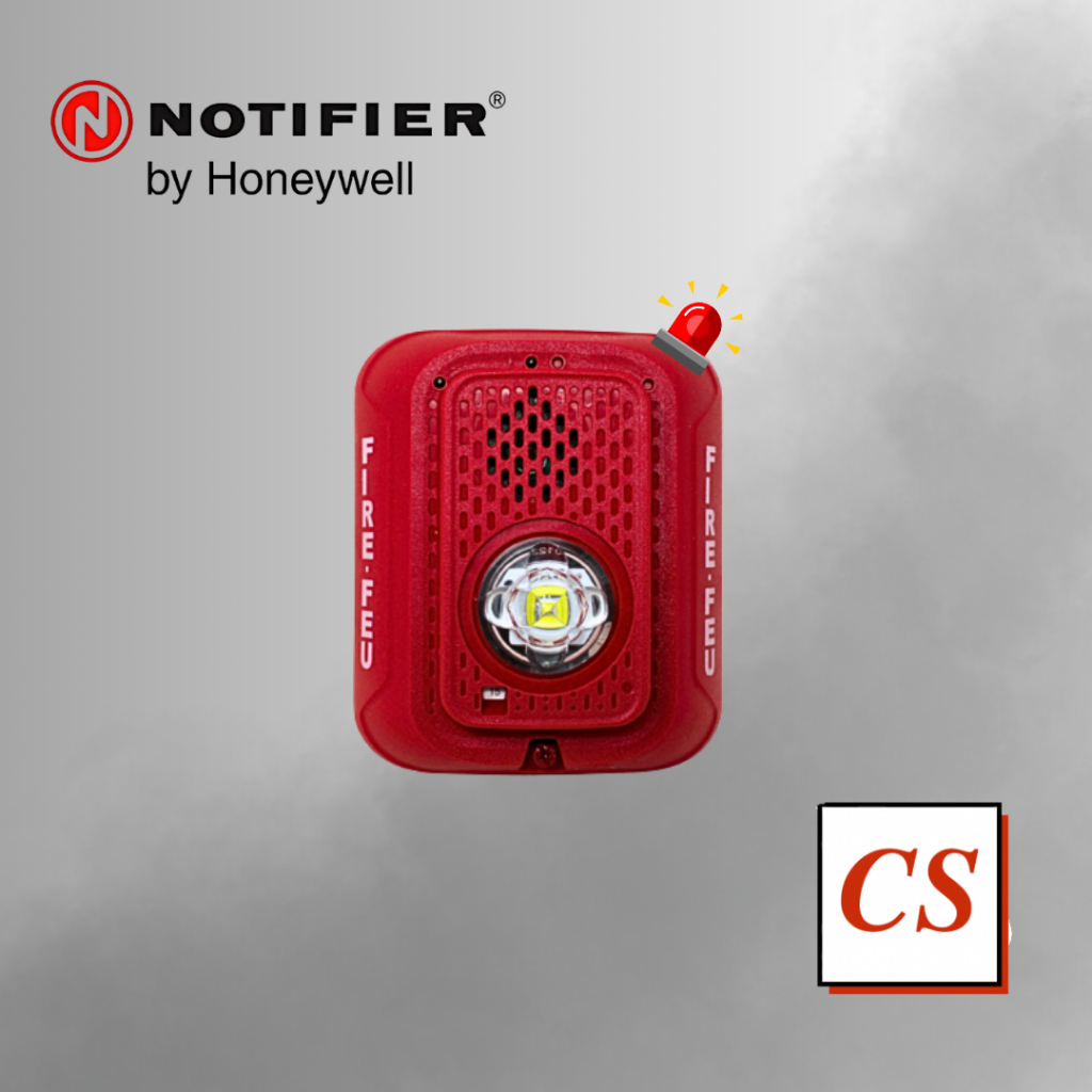 P2RLED 2 WIRE HORN/STROBE STD CANDELA RED