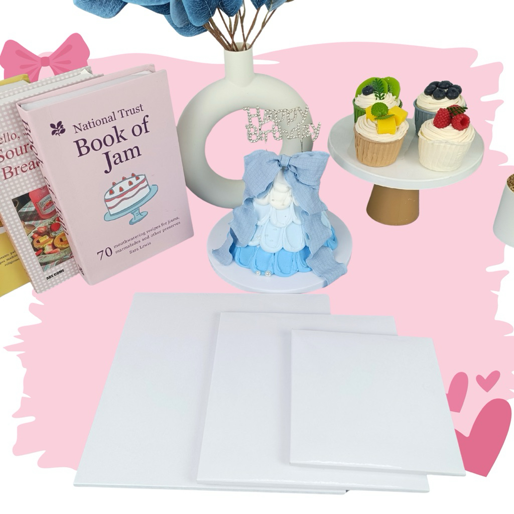 ฐานรองเค้ก 1 ปอนด์ พรีเมี่ยม (ลูกฟูก) ฐานรองแบบหนา [10ชิ้น/แพ็ค] ครึ่งปอนด์ 1 ปอนด์ 2 ปอนด์ ราคา ถูกที่สุด ดีลบีเคเค แกลเลอรีภาพที่ 4