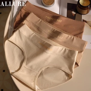 ALLURE กางเกงชั้นในผ้าฝ้ายไร้ตะเข็บ เอวกลาง สวมใส่สบายและแทบไม่รู้สึกว่าใส่อยู่ตลอดทั้งวัน