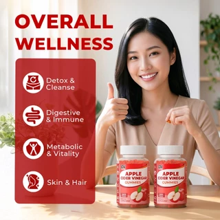 DN Lollipops ลูกอม Vitamin C Hydrolyzed Collagen Peptides L-Glutathione 10pcs Apple Cider Vinegar ACV 1000mg 60 Gummies