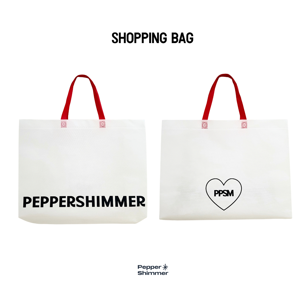[ สั่งซื้อพร้อมกระเป๋าเท่านั้น ] Peppershimmer shopping bag ( big size ) ถุงสำหรับใส่กระเป๋า