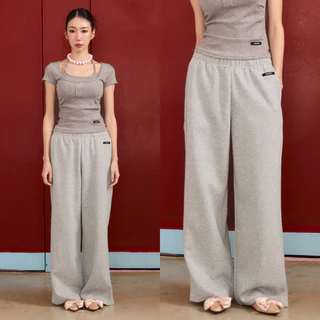 Bemingpants080(XS-4XL)-Sora Pants - กางเกงขายาวเอวสม็อคที่หยิบมาใส่ได้บ่อยและแมตช์ง่าย