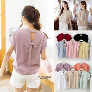 G158 คอกลมแขนล้ำโบว์หลัง