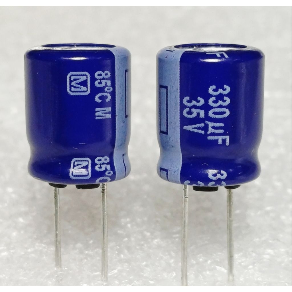 Panasonic M 330uf 35v 85° capacitor ตัวเก็บประจุ คาปาซิเตอร์