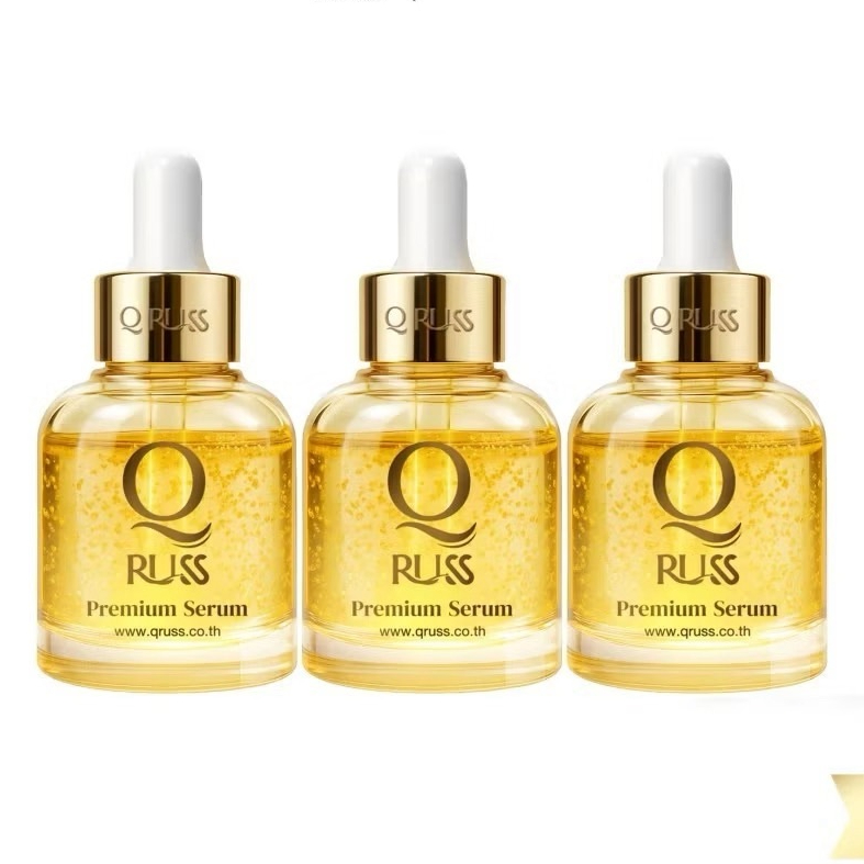 คิวเซรั่มรุ่นใหม่ล่าสุด Q Russ Premium Serum เซรั่มบำรุงผิวหน้า ฟื้นฟูผิว ขาวกระจ่างใส ผิวนุ่มชุ่มชื