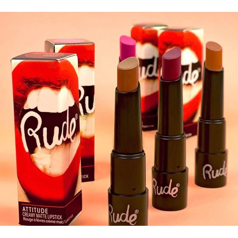 RUDE COSMETICS Attitude Matte Lipstick Vegan ลิปแมท